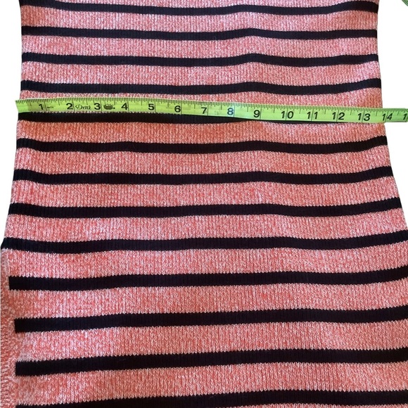 Ganni Striped Knit Sweater Pink & Black | Size XS - Picture 9 of 11